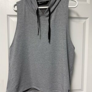 Under Armour Heather Gray Sleeveless Hoodie